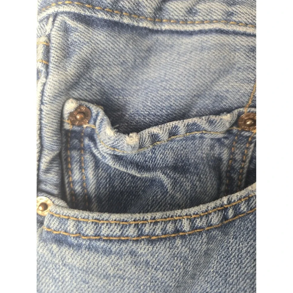 Levis Mens Blue 100% Cotton Denim Jeans 36 x 30 Button Fly